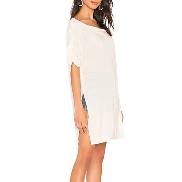 Free People Damaged Highly Discounted NWT Take It Easy Tunic in Ivory | Sz Small - Picture 11 of 11